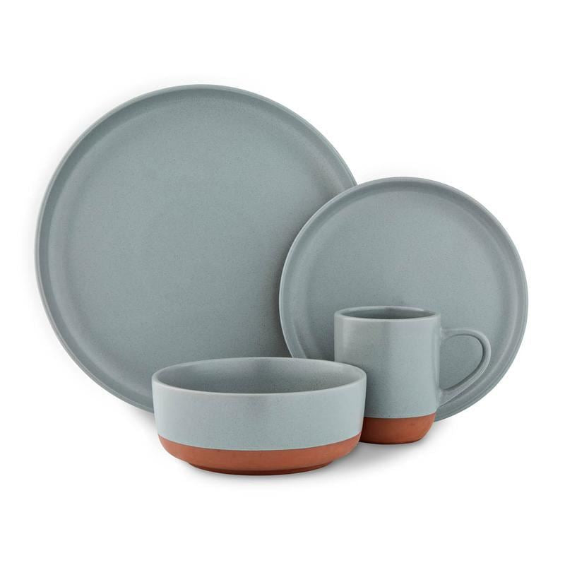 Tower Barbary & Oak Slate Verona 16 Piece Dinnerware Set