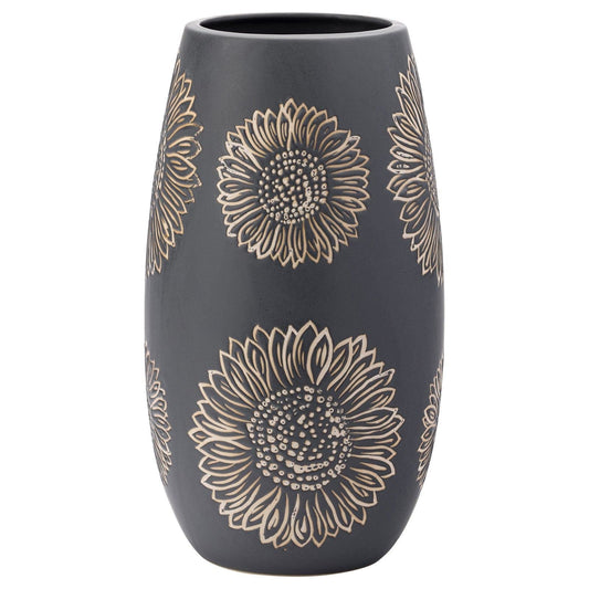 Artisan Flower Sunflower Wax Resist Vase