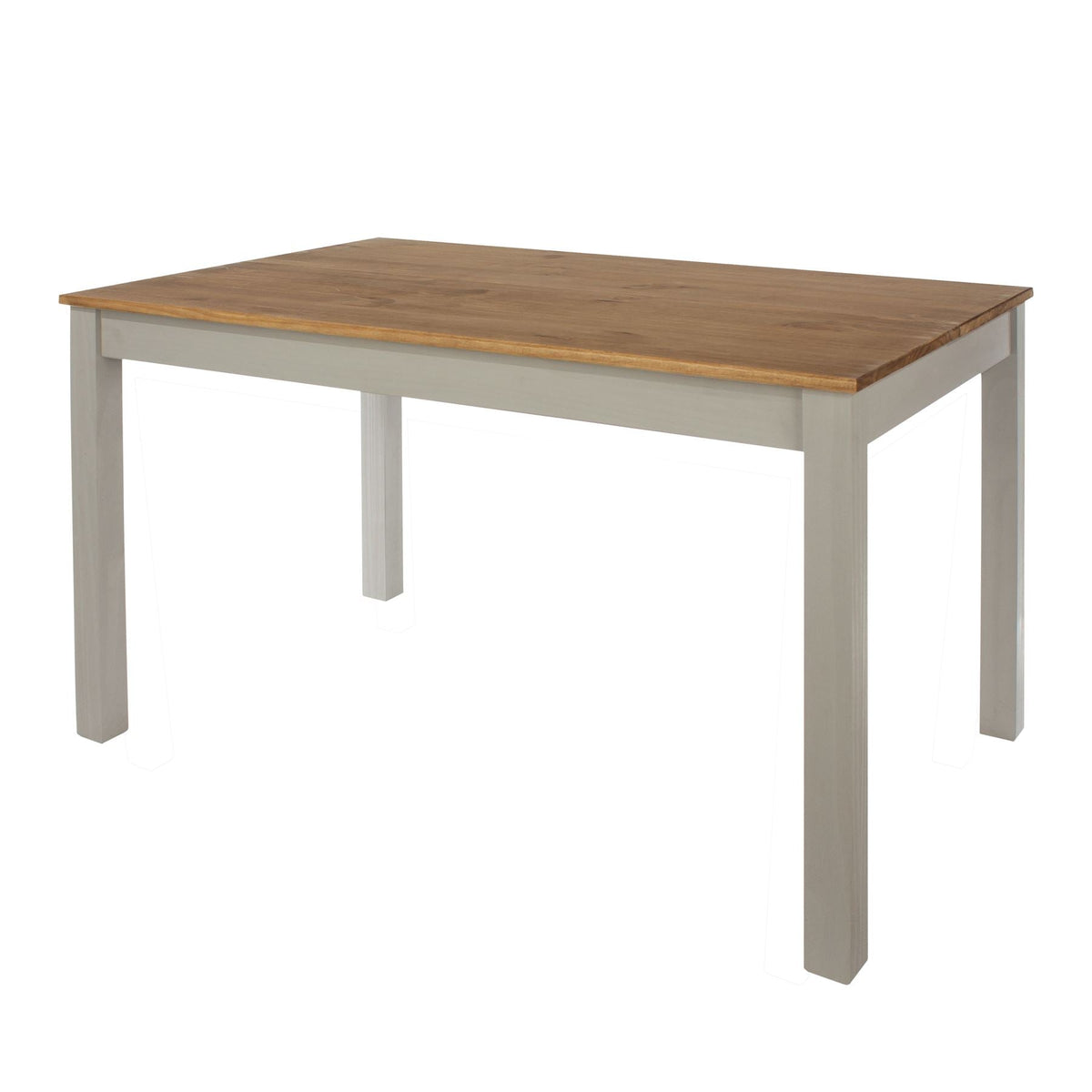 Linea Grey Wax Finish 1500Mm Rectangular Dining Table