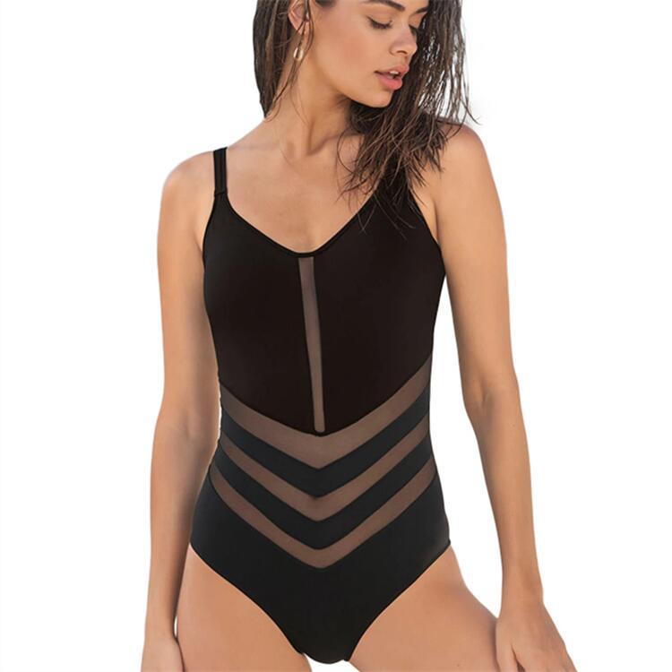 Women's Patchwork One-piece Swimsuit Backless Sexy Swimsuit