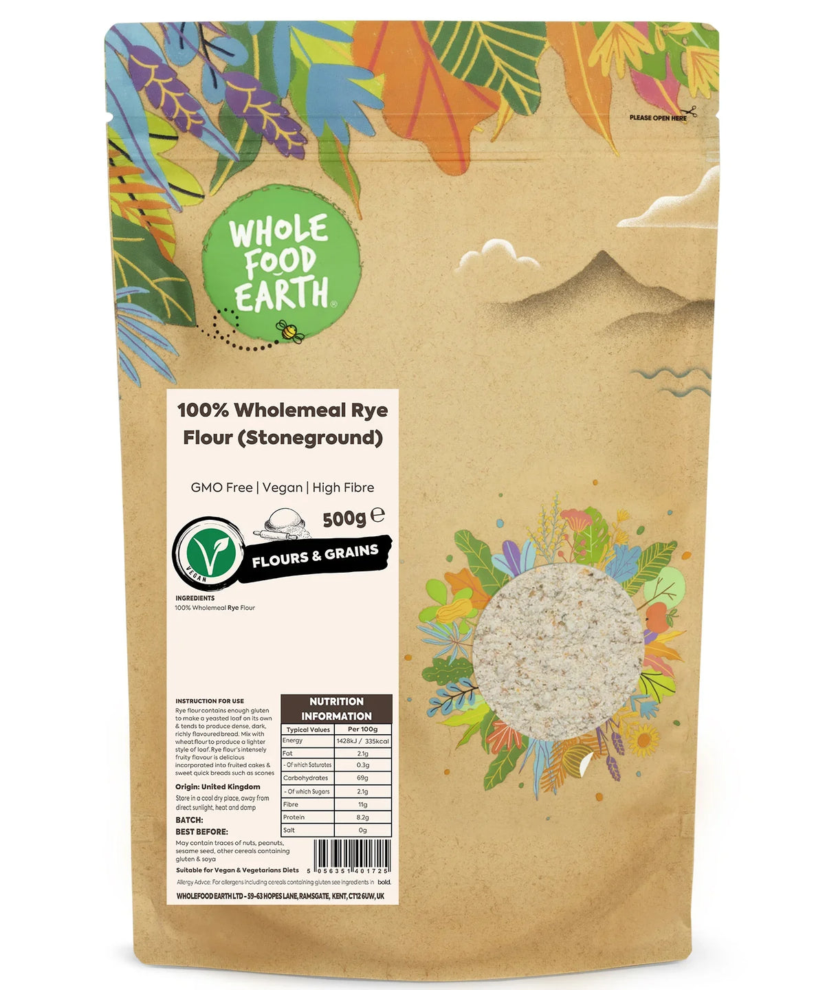 Roggenvollkornmehl (Steinvermahlen) 100% - Serious Grains