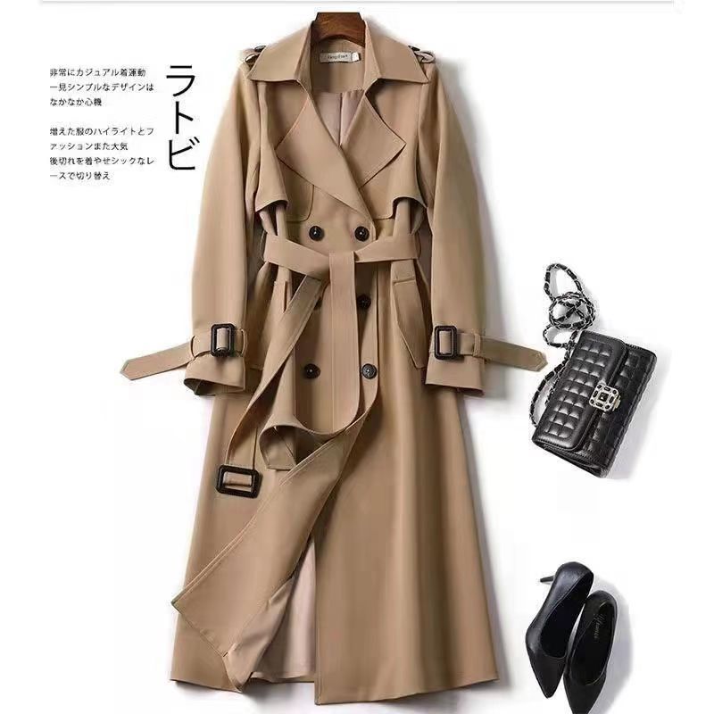Real Shot Wine Red British Style Trench Coat Coat