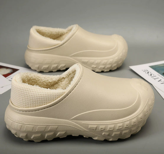 Winter Fleece-lined Warm And Anti-slip Men's Home Cotton Shoes