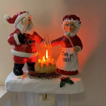Ghost & Bonfire Night Lamp - Creative Resin Flickering LED Light with 7 Designs