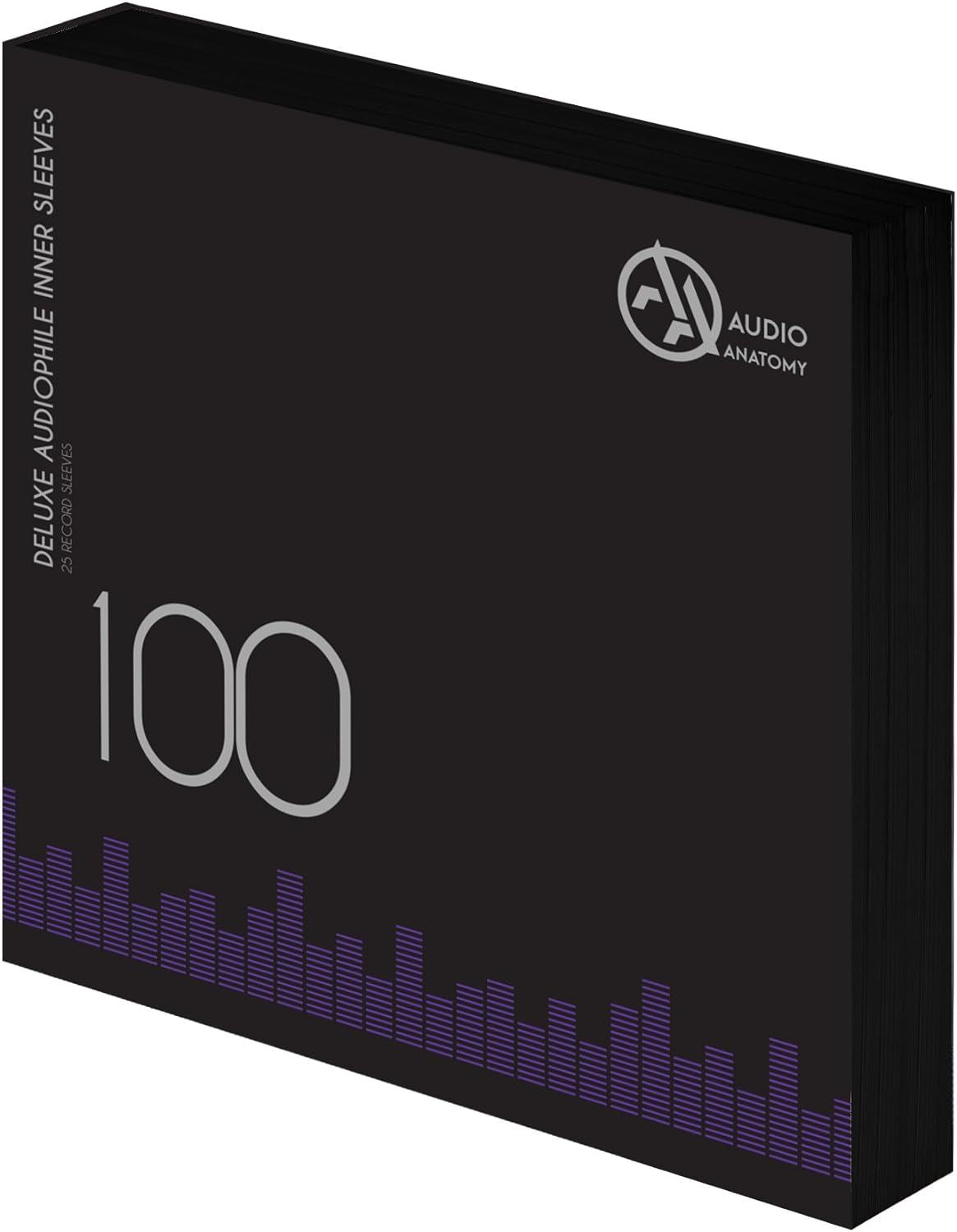 Audio Anatomy 100x Black LP 12 Inch Inner Sleeves