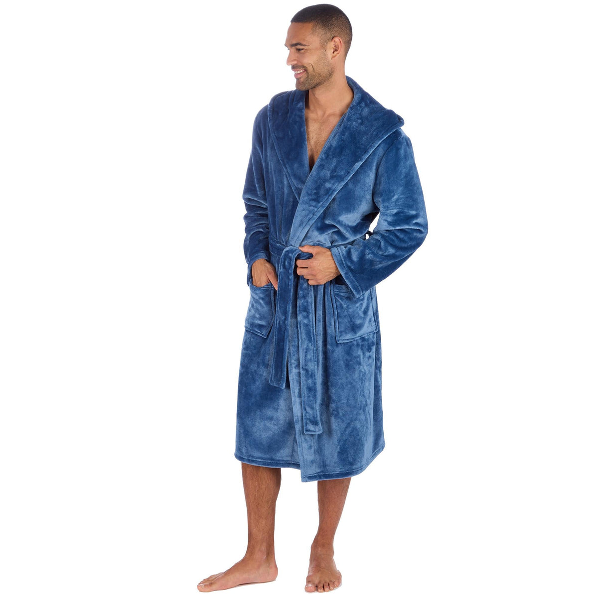 Cargo Bay Soft Touch Fleece Hooded Dressing Gown