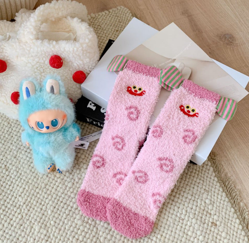 Premium Coral Fleece Socks - Women's Ultra-Soft Thermal Winter Sleep Socks