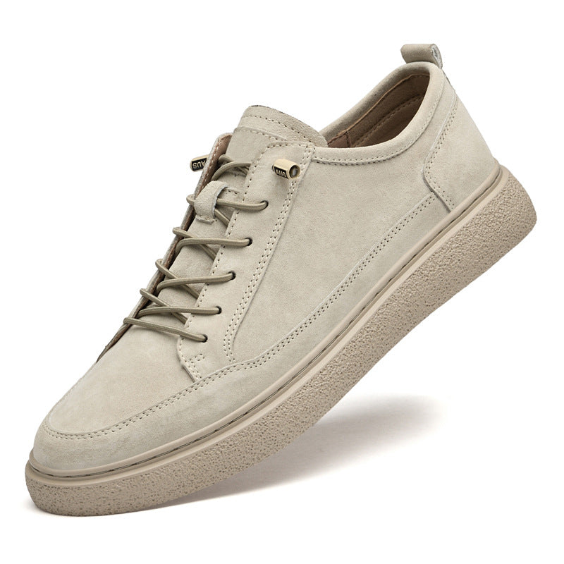 Fashion Sneakers For Men, Genuine Soft Leather Casual Leather Shoes