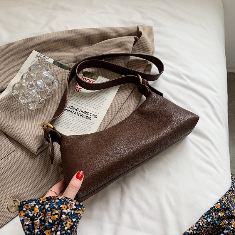 Simple Solid Color One-shoulder Messenger Women's Bag