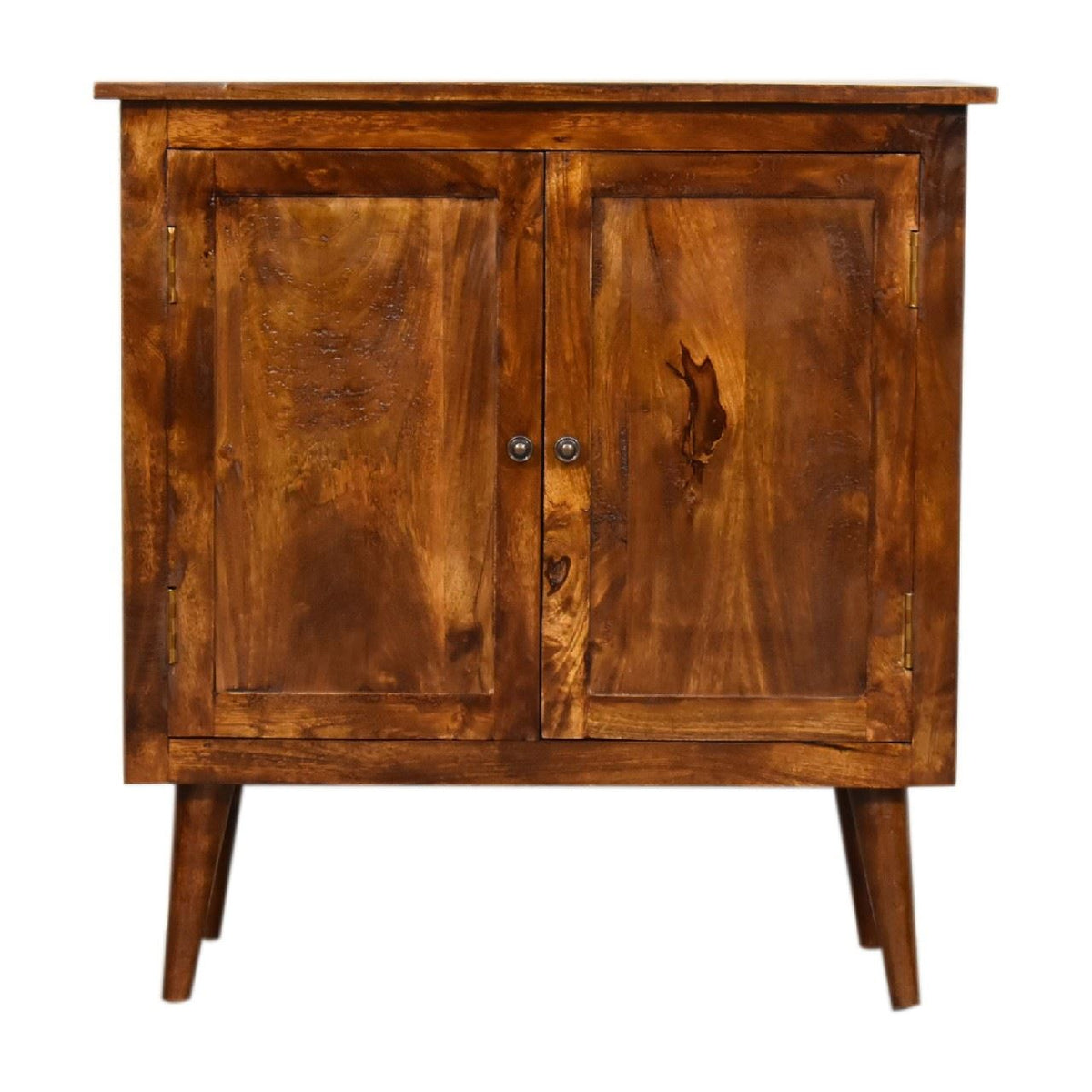 Artisan Chestnut Solid Wood Nordic Style Cabinet