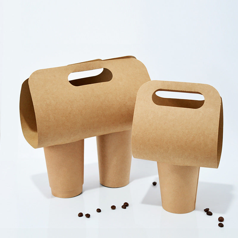Disposable Leather Paper Creative Cup Holder