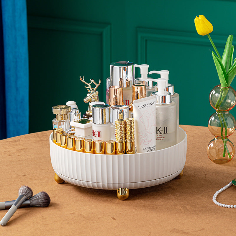 Home Light Luxury Cosmetic Storage Box Can Be Rotated