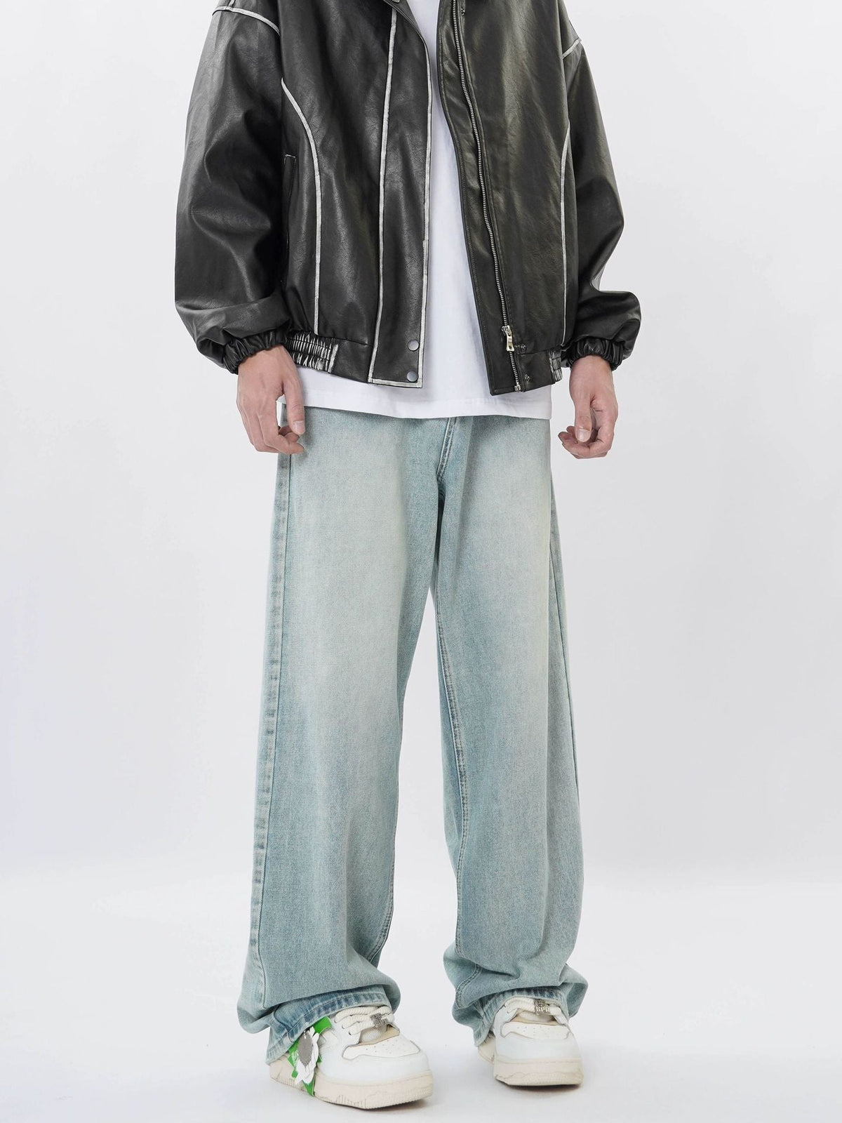 American Retro Denim Trousers For Men