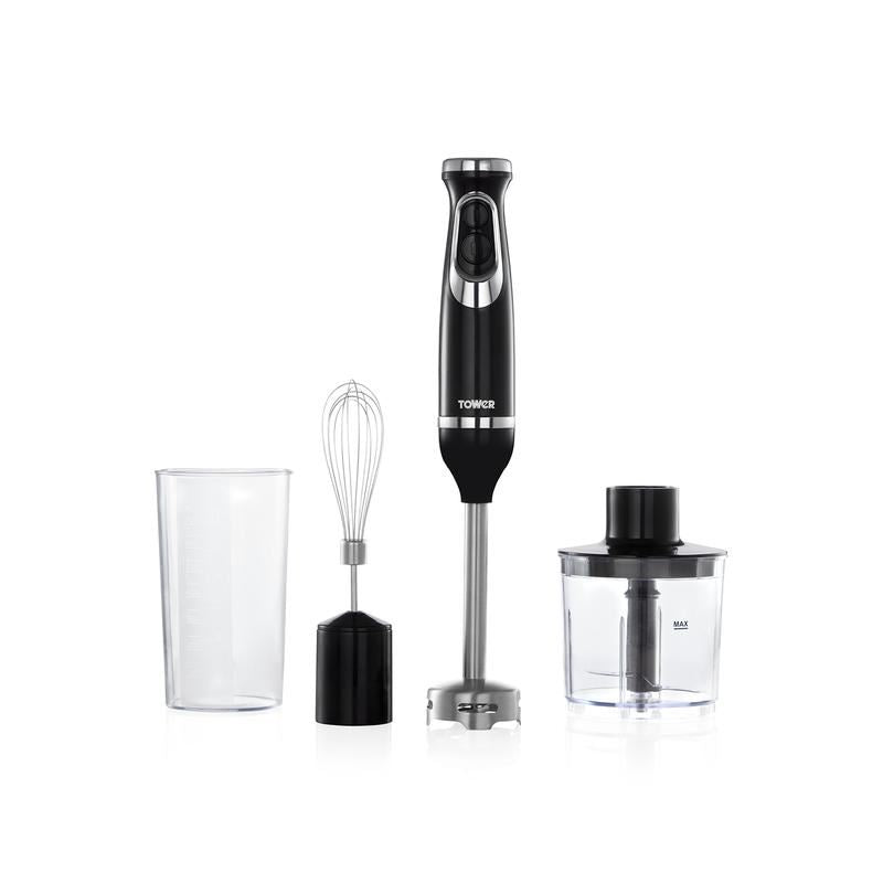 Tower Black 4 in 1 Hand Blender