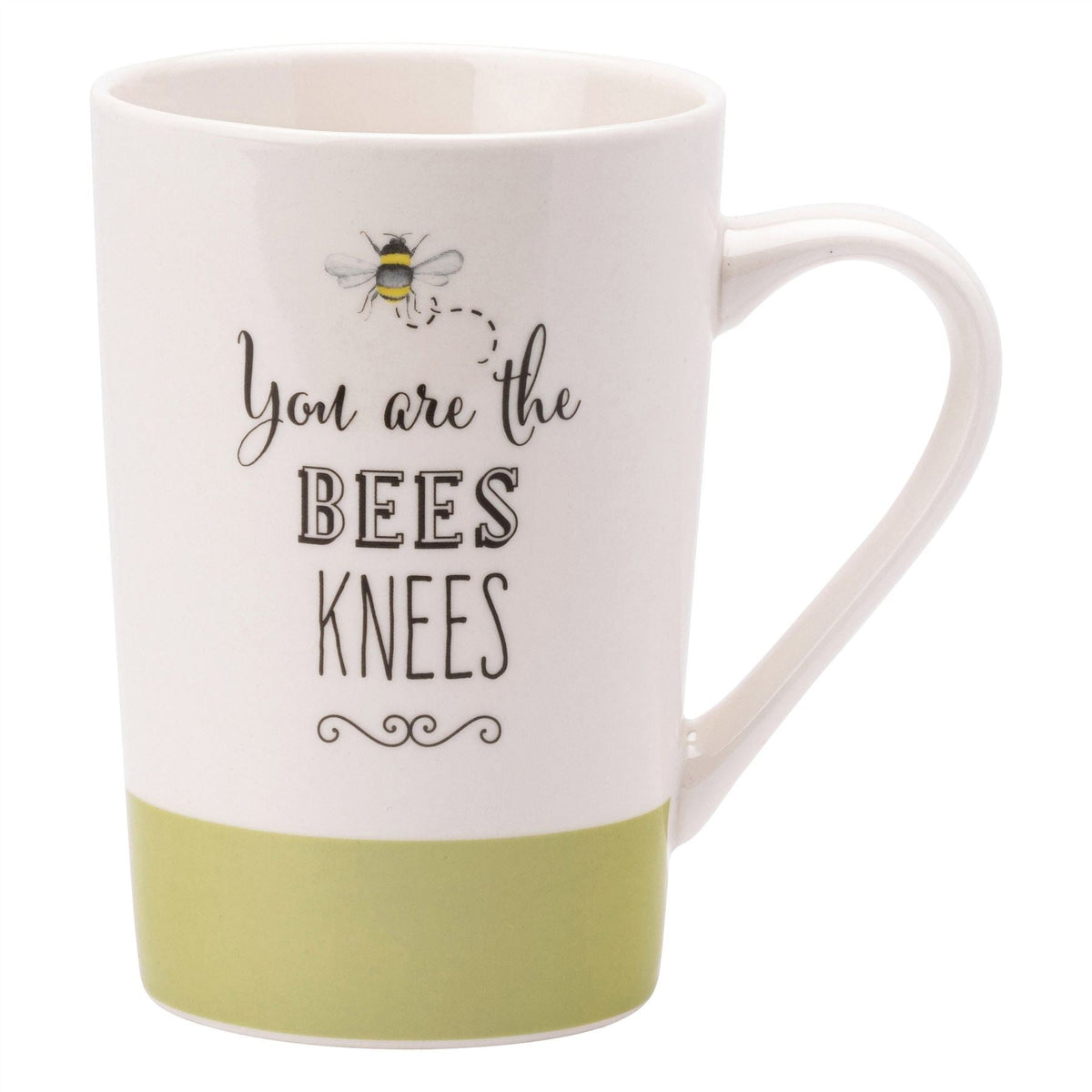 Bee Happy 'Bees Knees' Green Latte Mug