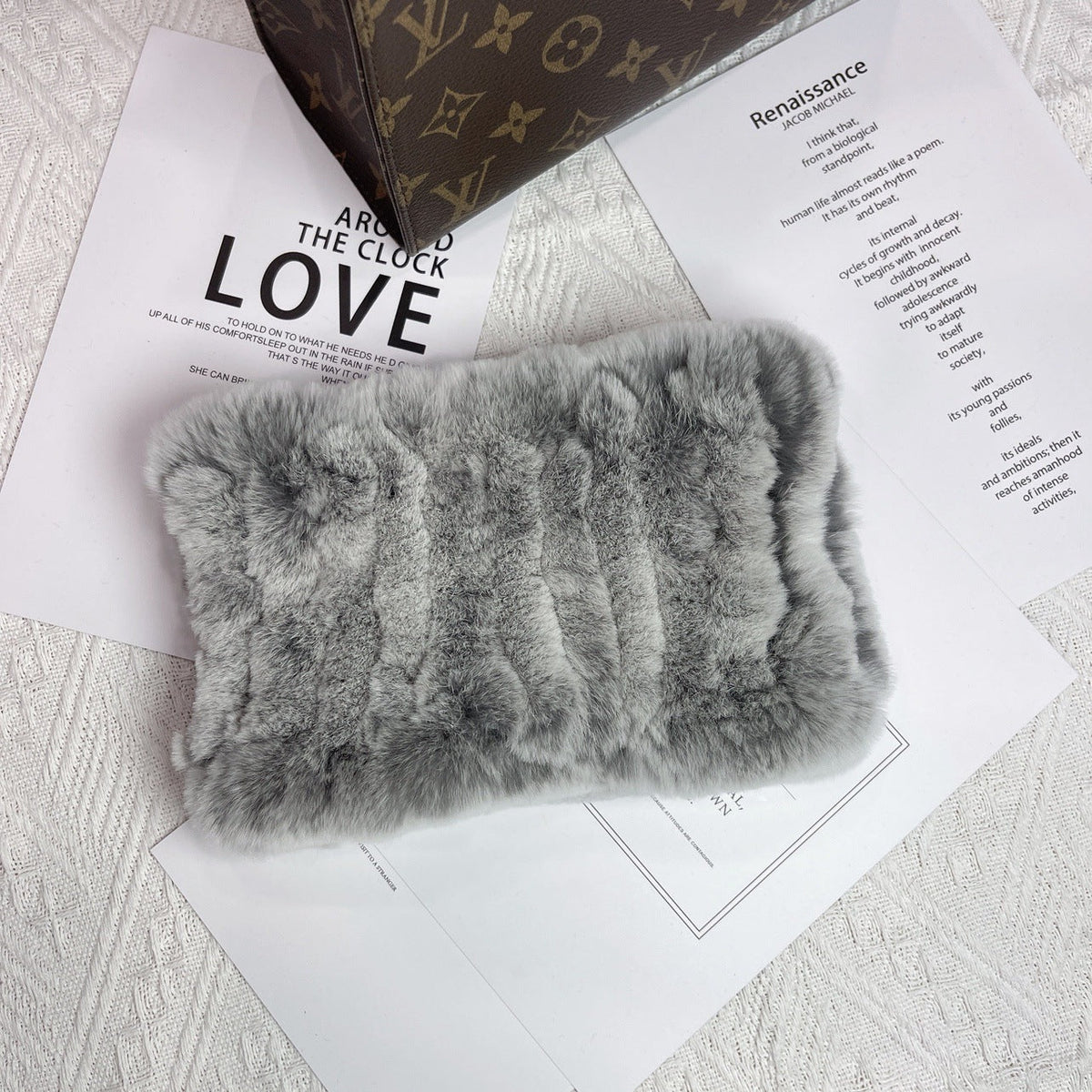 Women's Versatile Fur Snood Warm Scarf