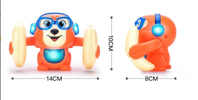 Sounding, Rolling And Somersault Monkey Electric Toy