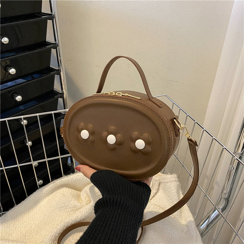 Casual Fashion Solid Color Simple New Embossed Pouch
