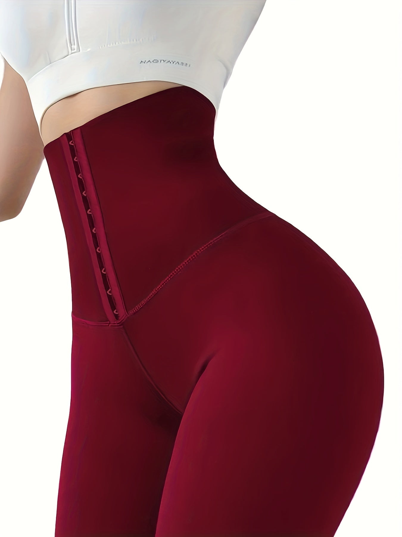 High-Waist Tummy Control Leggings | Butt Lifting, Double-Breasted Button Closure – Women's Shapewear