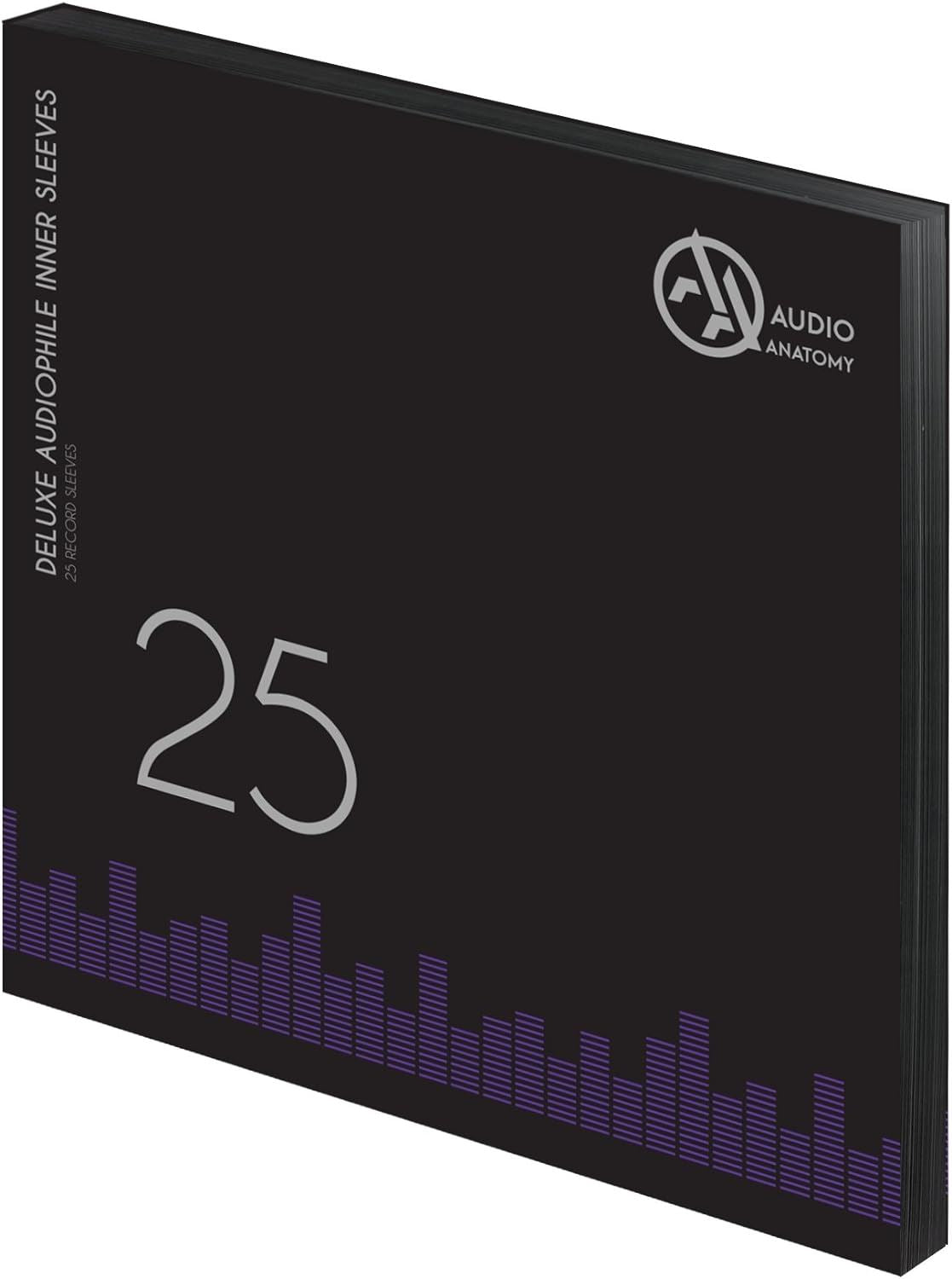 Audio Anatomy 25x Black LP 12 Inch Inner Sleeves