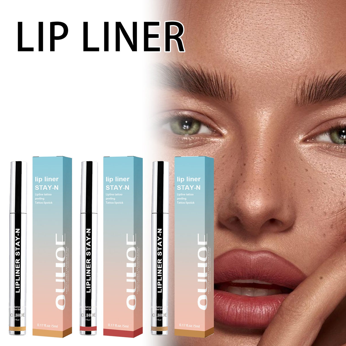 Peel-off Lip Liner Dark Brown
