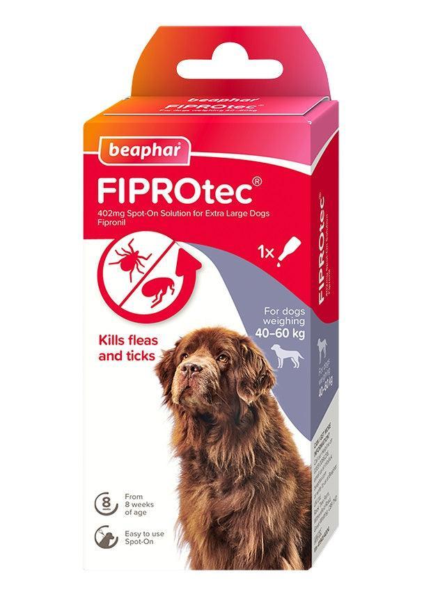 Beaphar FIPORtec Flea and Tick Spot On for Extra Large Dogs (40-60kg) 1 pipette - Case of 6