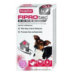Beaphar FIPROtec COMBO Spot On for Small Dogs 1 Month - Case of 6