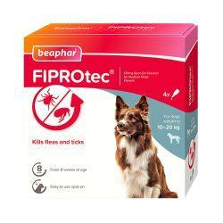 Beaphar FIPROtec Spot On Medium Dog 4 Months - Case of 6