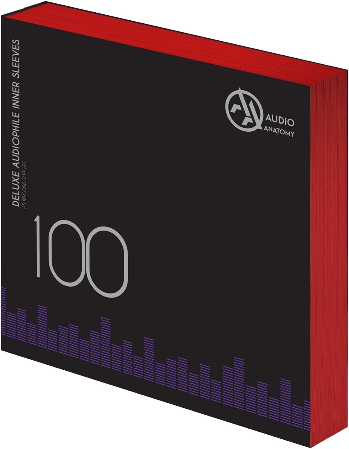 Audio Anatomy 100x Red LP 12 Inch Inner Sleeves
