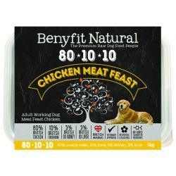Benyfit Natural 80.10.10 Chicken Meat Feast - 1kg / 500g - Case of 30