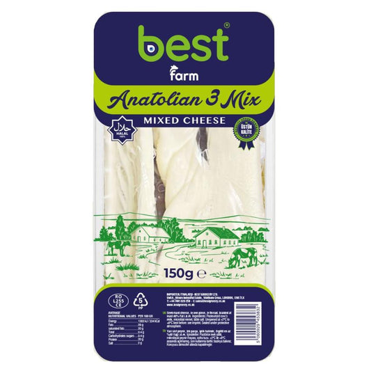 Best Farm Turkish Anatolian 3 Mix Halal Cheese Selection 150g