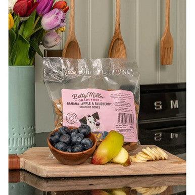 Betty Millers Grain Free Banana Apple and Blueberry Bones 400g - Case of 6