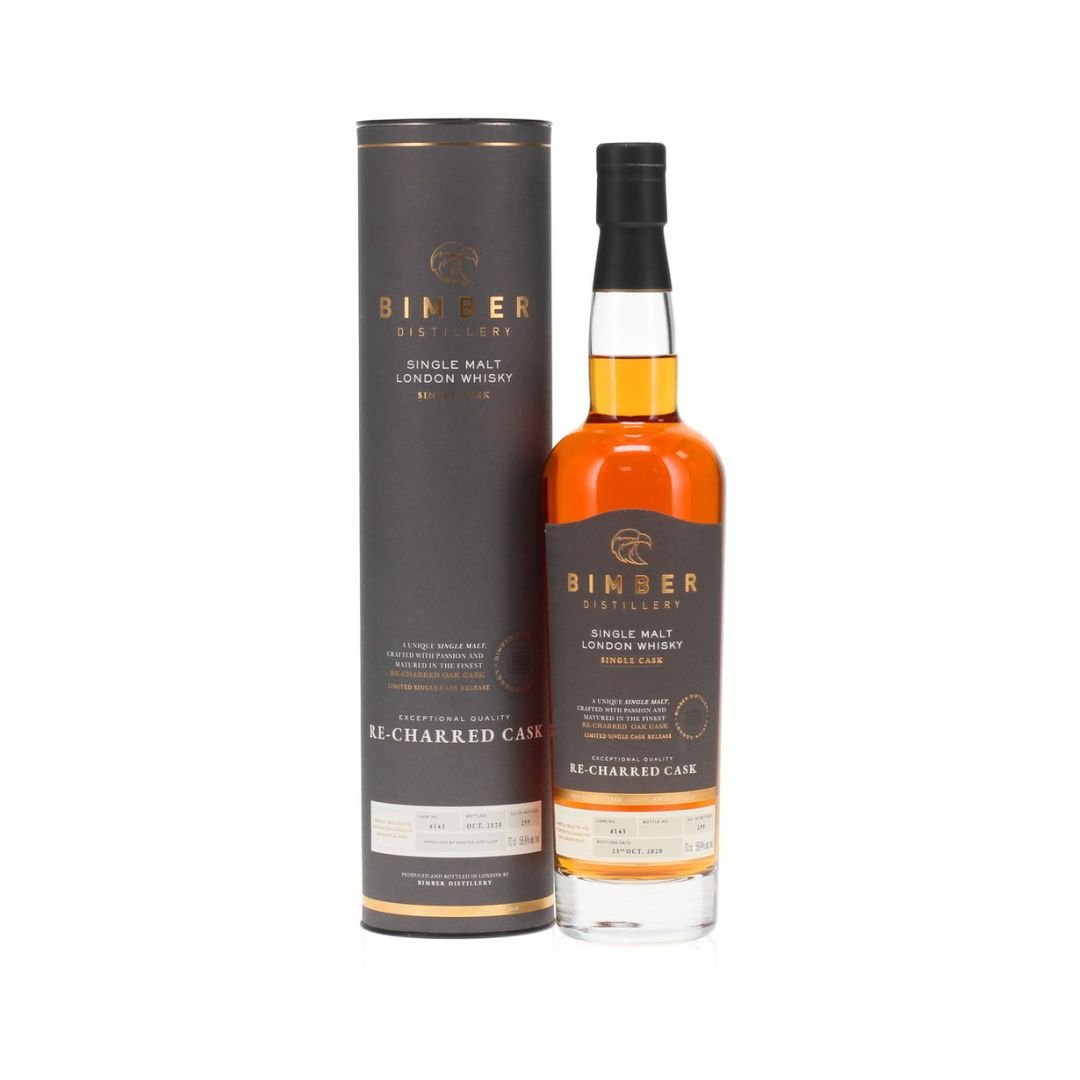 Bimber Re-Charred Oak Single Cask #143 Limited Edition Single Malt Whisky, 70cl