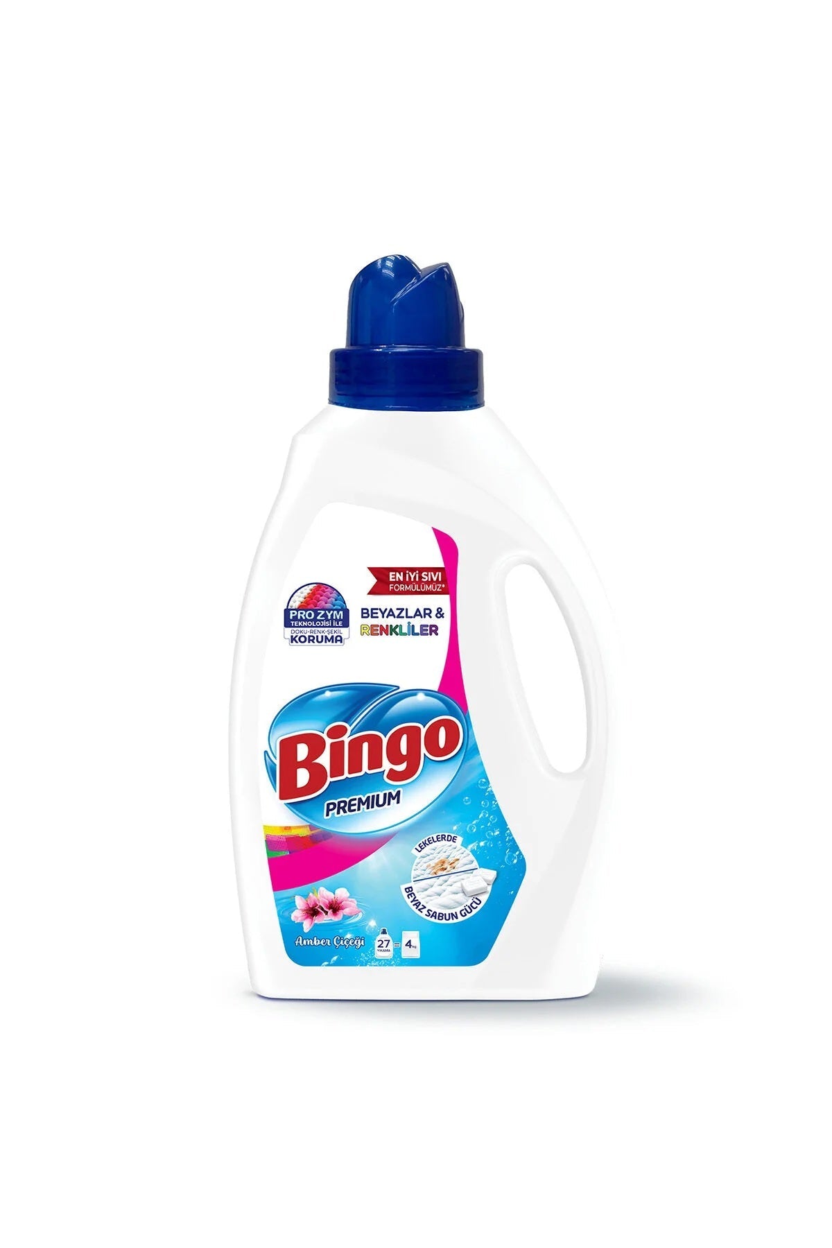 Bingo Premium Liquid Laundry Detergent Amber Cicegi 1755ml