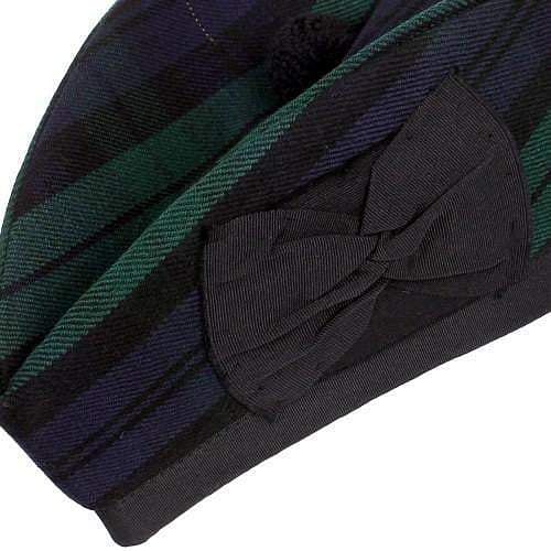 Black Watch Scottish Highland Wear Acrylic Wool Traditional  Tartan Glengarry Cap / Kilt Hat