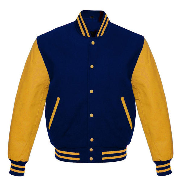 Sale Wool Men's Varsity Baseball Jacket Real / Synthetic Leather Sleeves Wool Letterman Boys Jacket