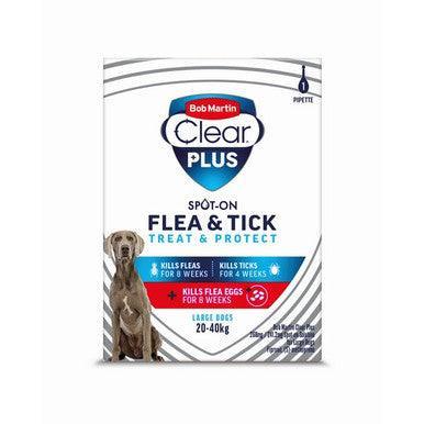 Bob Martin Clear PLUS 268mg / 241.2mg Spot On Solution for Large Dogs 1T - Case of 10