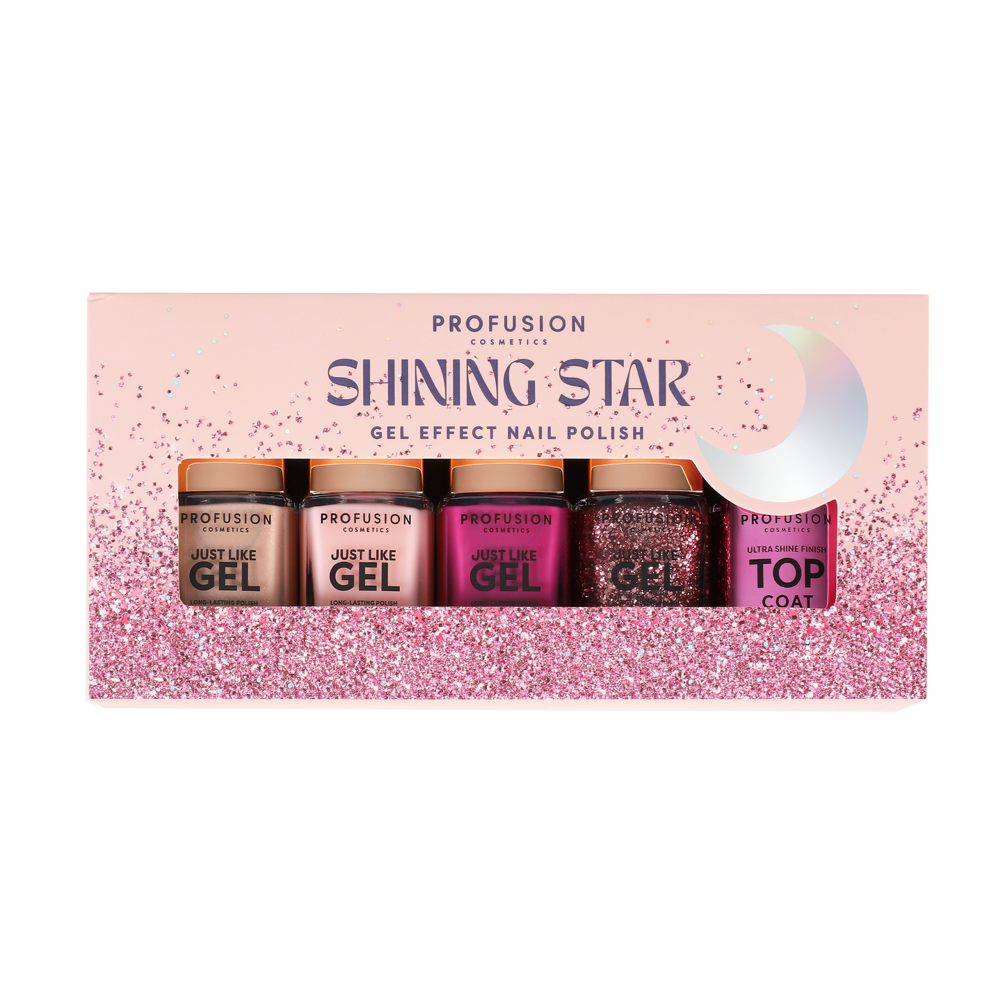 Set de esmaltes de uñas con efecto gel Shining Star