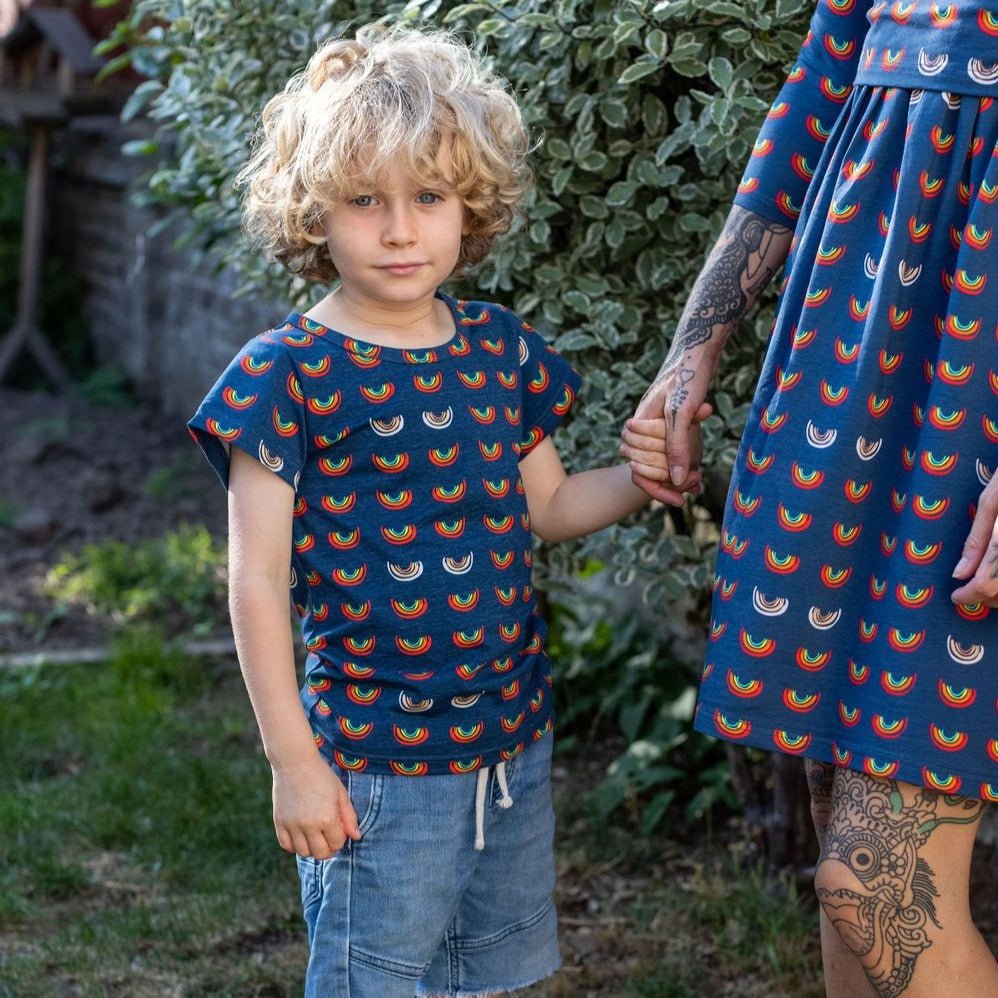 Boob Over the Rainbow Kids Top - Soft Cotton Unisex T-Shirt