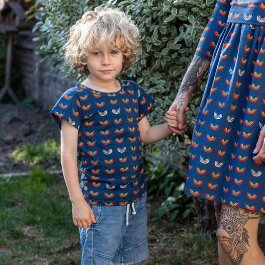 Boob Over the Rainbow Kids Top - Soft Cotton Unisex T-Shirt