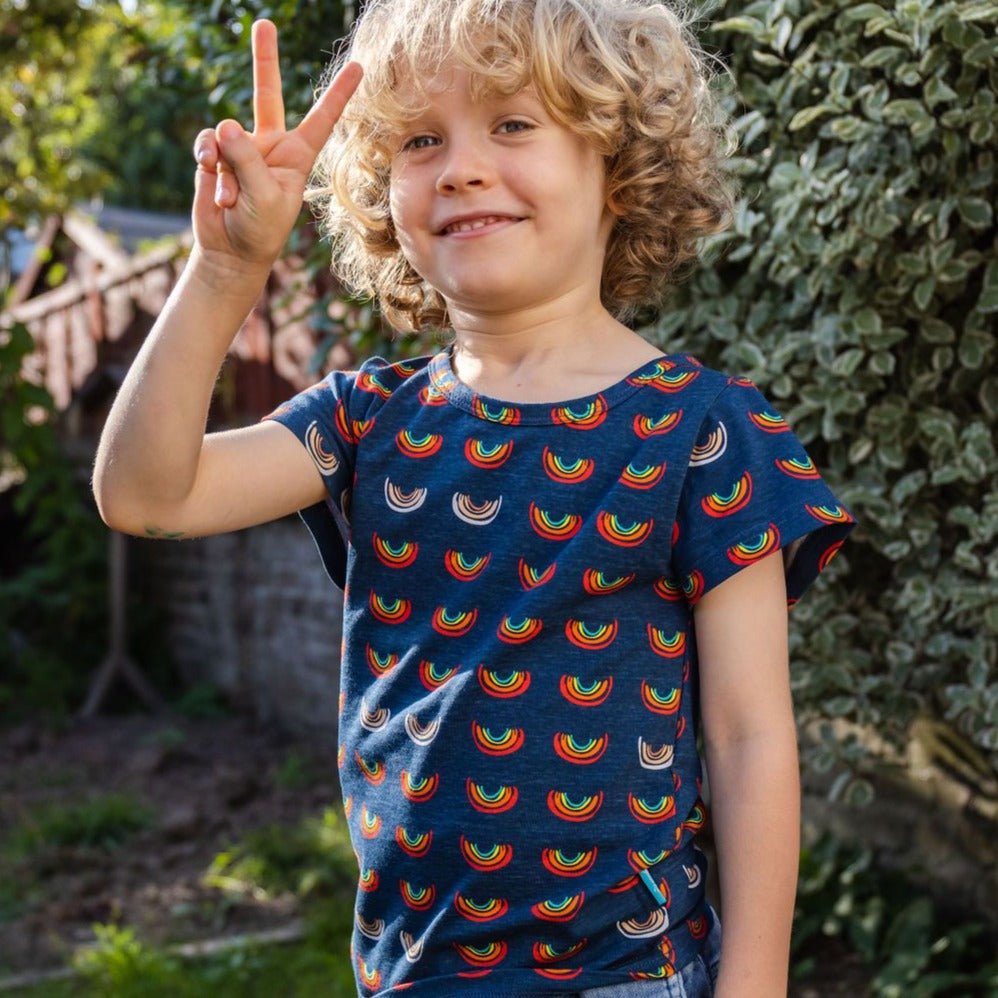Boob Over the Rainbow Kids Top - Soft Cotton Unisex T-Shirt