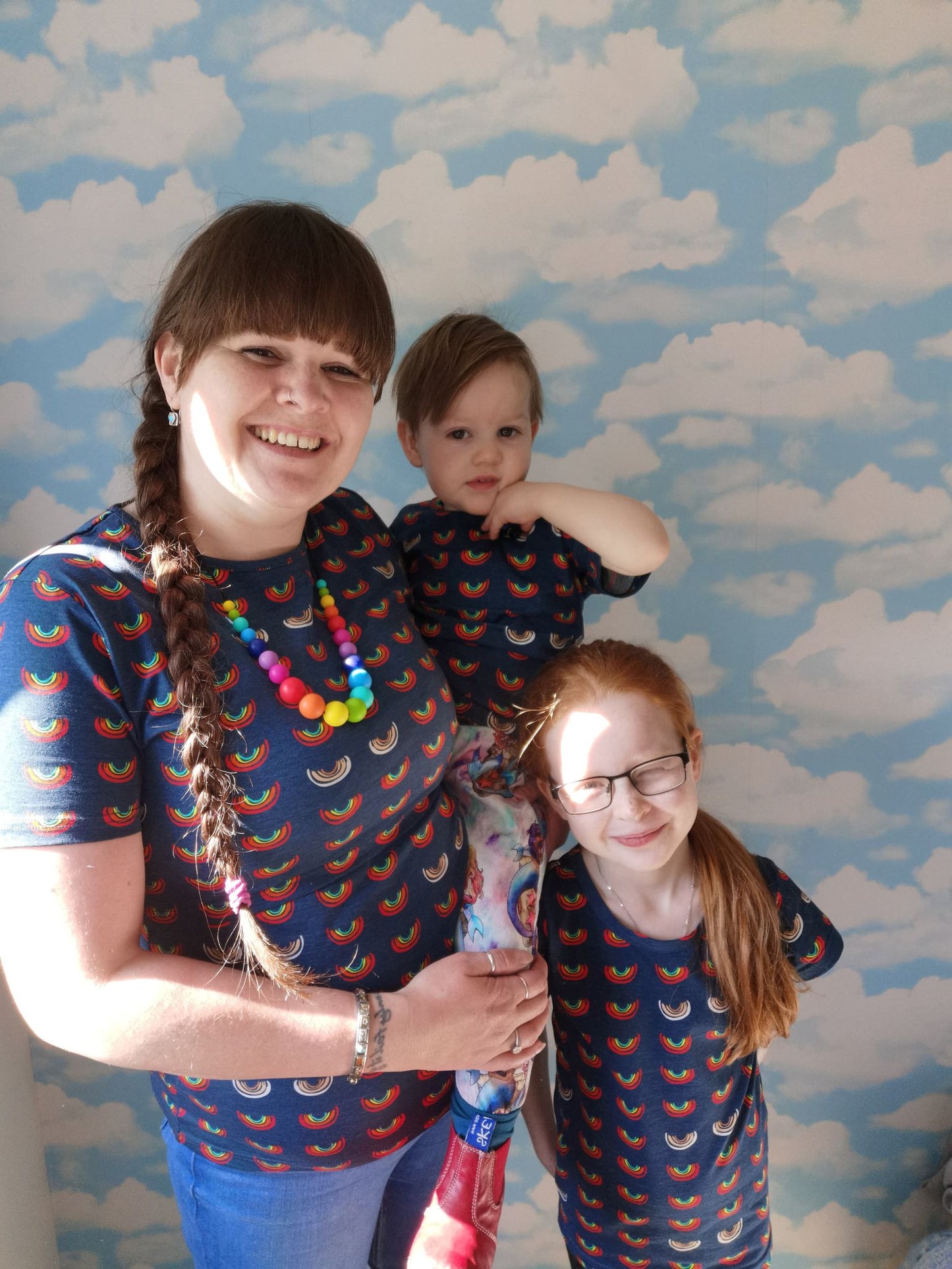 Boob Over the Rainbow Kids Top - Soft Cotton Unisex T-Shirt