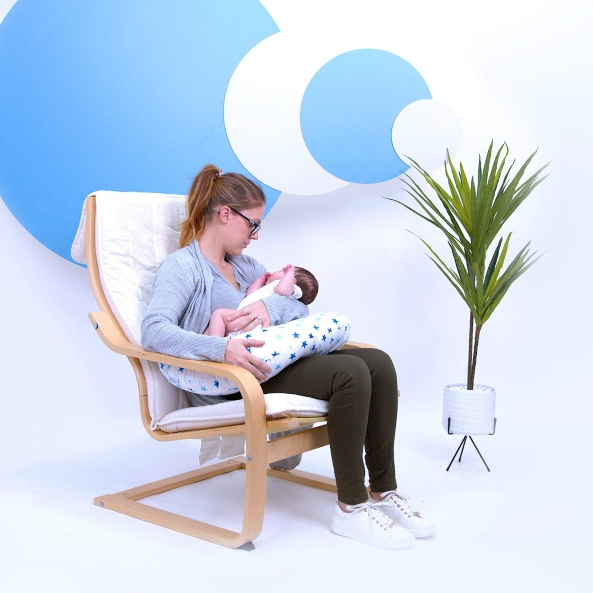 For Your Little One Nursing Pillow | Little Star Blue