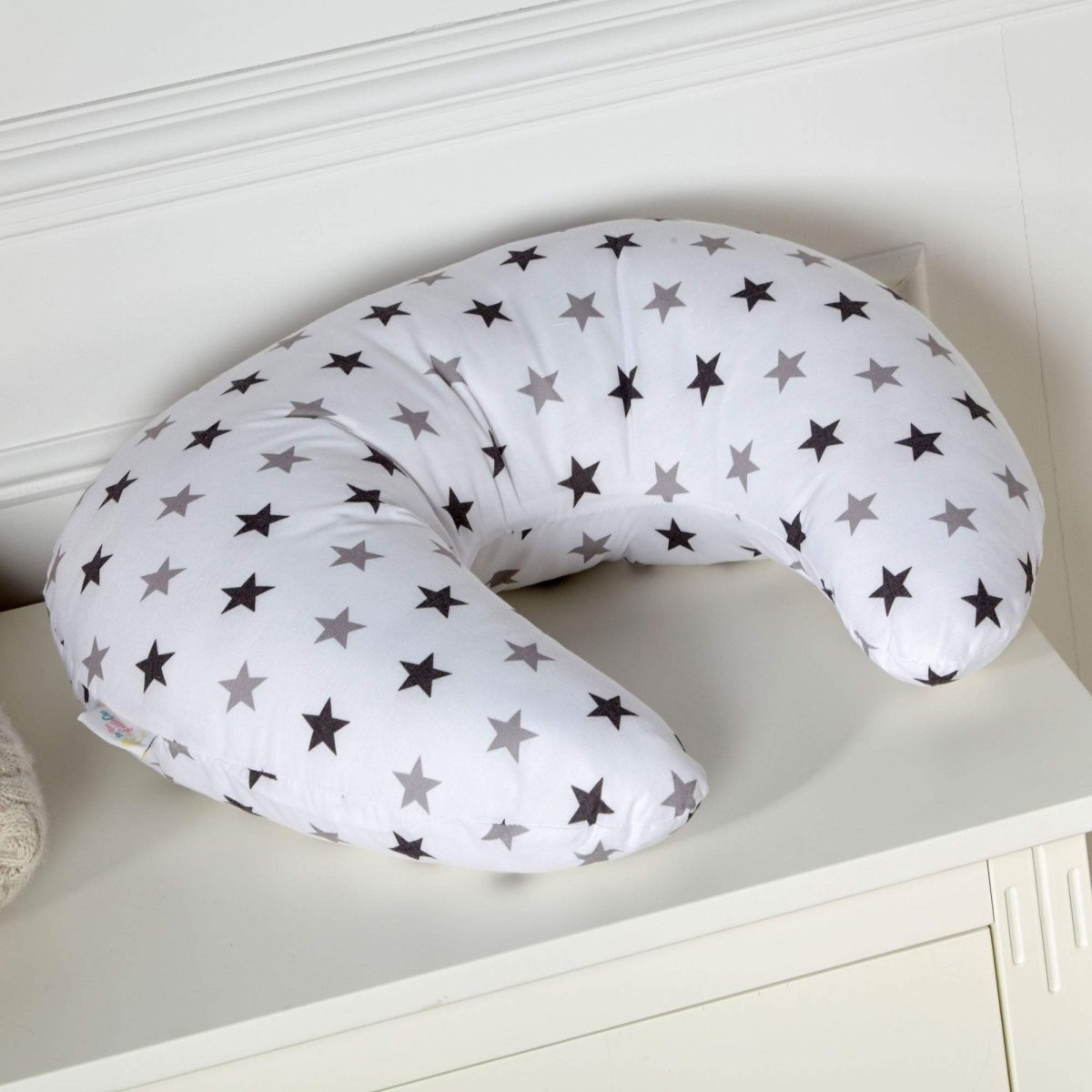 Cojín de Lactancia Silver Twinkle | Soporte para Lactancia y Maternidad