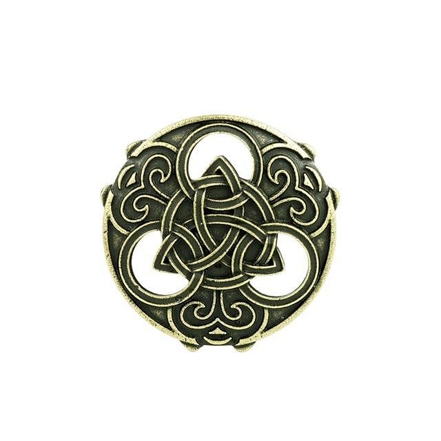 Bronze Round Celts Knot Brooch Viking Norse Jewelry Collar Badge Pin Antique Viking Brooch Pins
