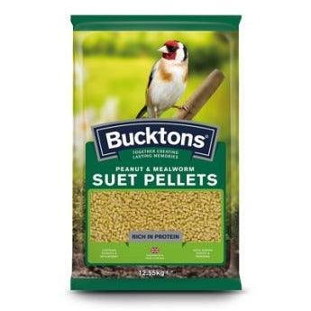 Bucktons Peanut & Mealworm Suet Pellets – High Energy Wild Bird Food
