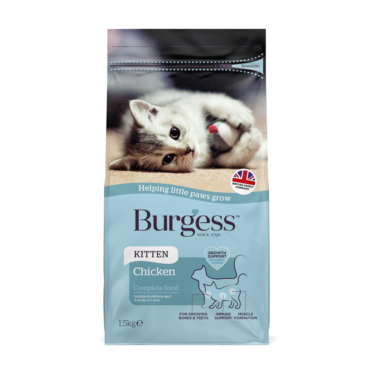 Burgess Kitten Chicken 1.5kg - Case of 4