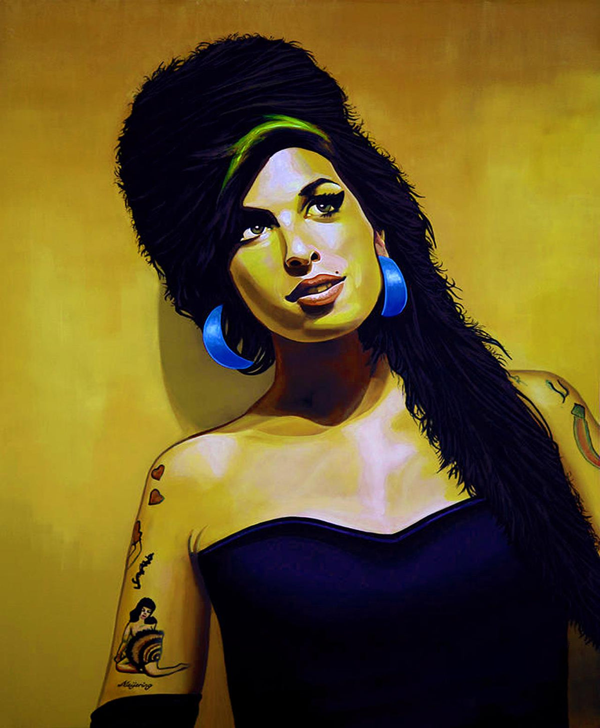 Amy Winehouse 45cm x 37.5cm Small Metal Sign