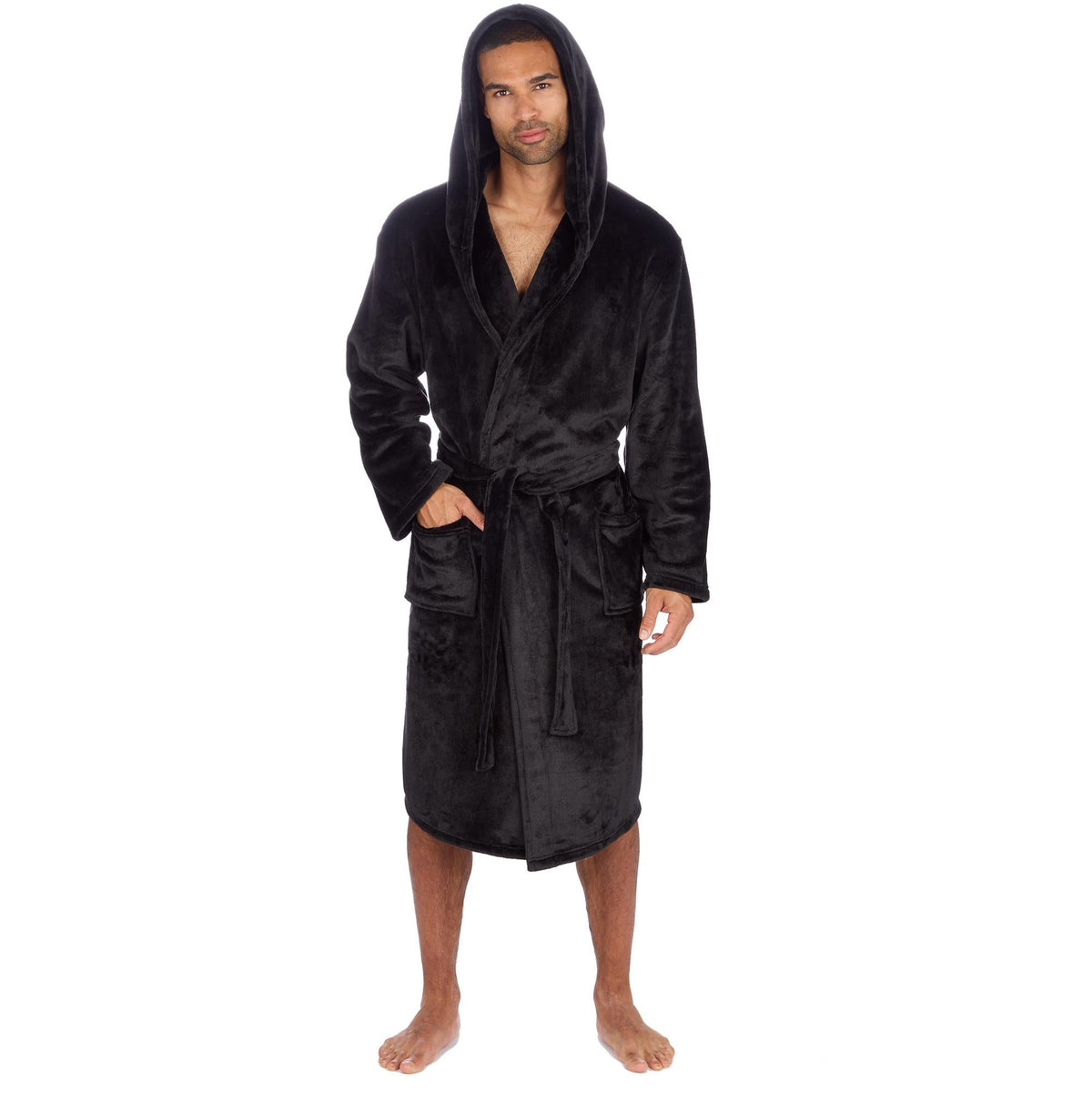 Cargo Bay Soft Touch Fleece Hooded Dressing Gown