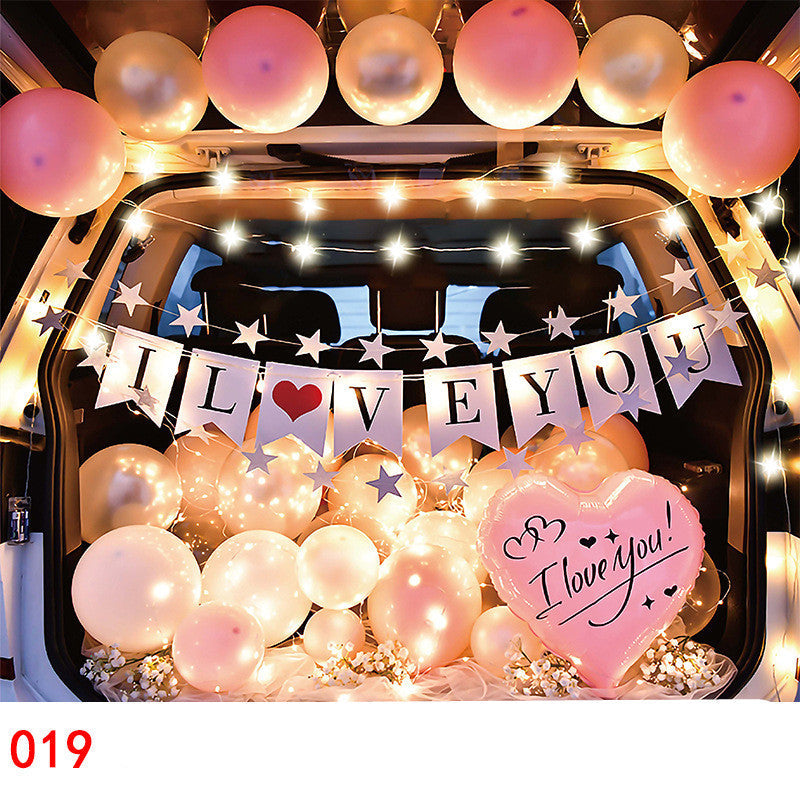Car Trunk Balloon Set Surprise Arrangement